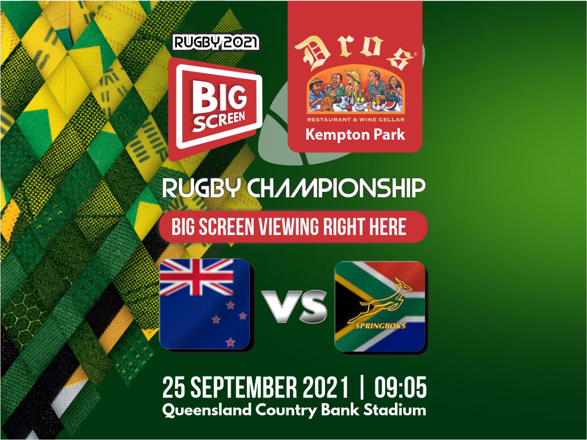 International Rugby: New Zealand vs Springboks – Dros Kempton Park